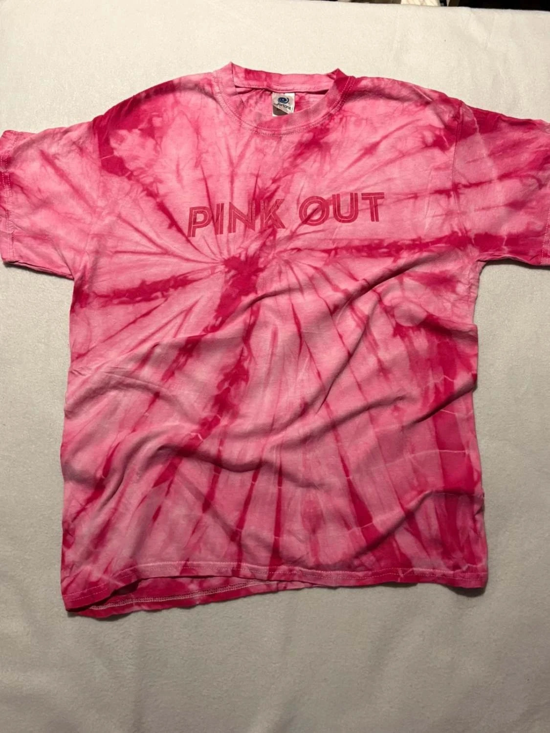 T-shirt tie-dye rose Pink Out Taille M